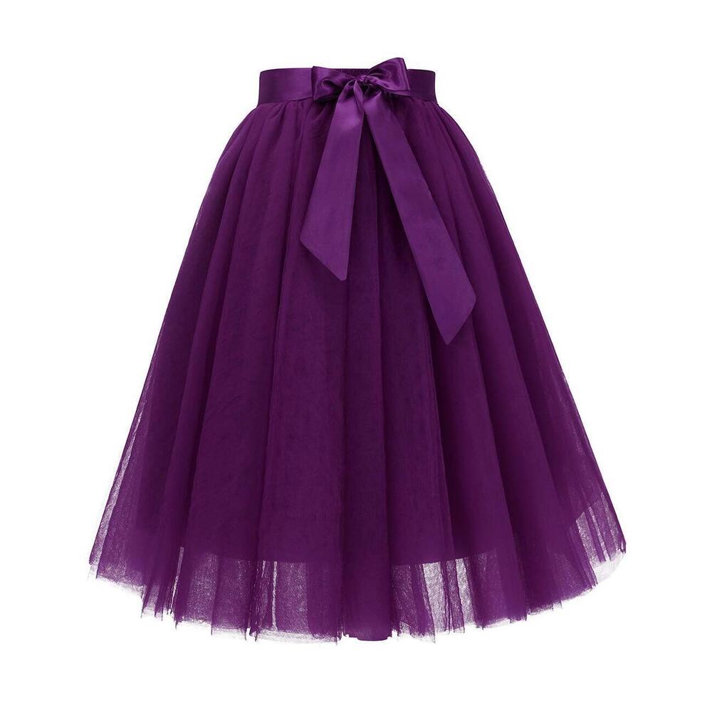 4203 Homecoming Tulle Skirt for Teens Long Tutu Prom Party Dress A line